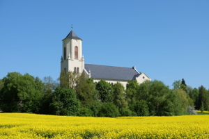 Kirche St. Nikolai, Polditz bei Leisnitz, Sachsen, Deutschland